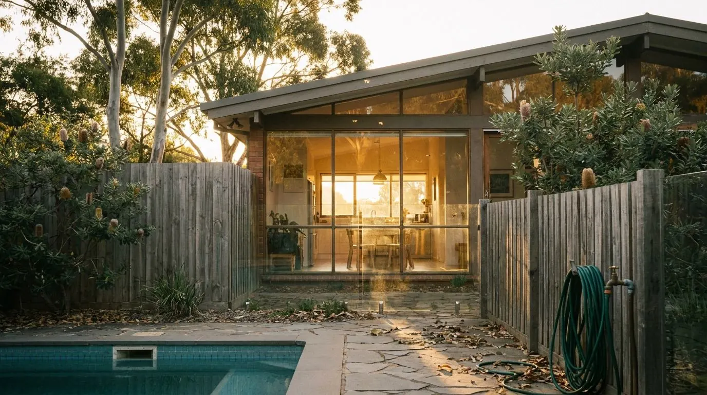A home opening onto a garden